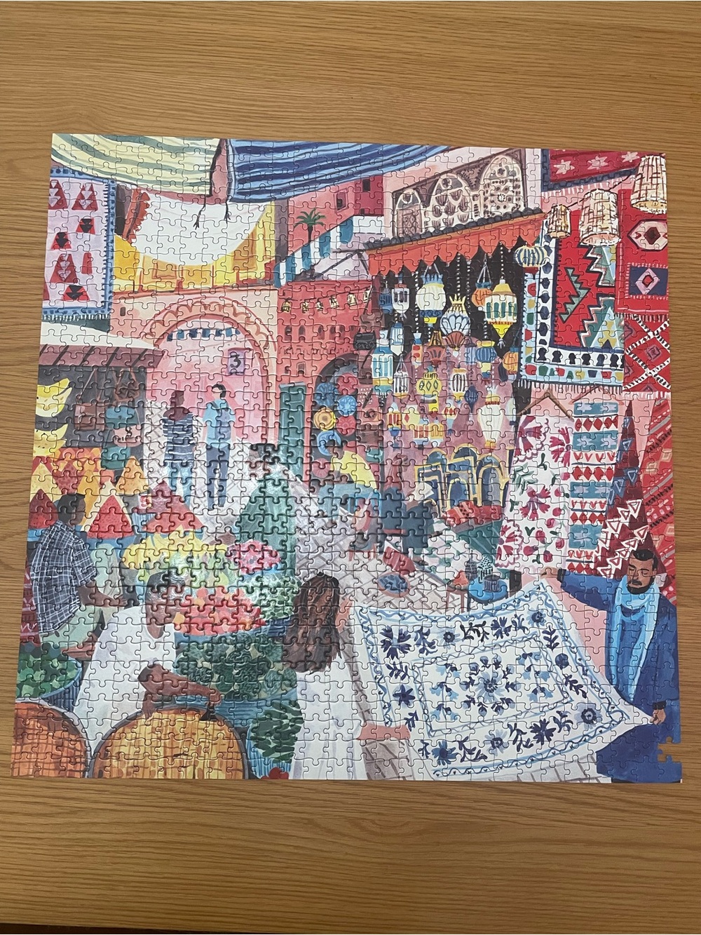 eeBoo Marrakesh 1000 Piece Puzzle Artist’s Playlist 1 Edge Piece Missing